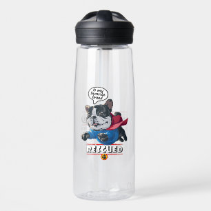 Rescued is my favourite breed 25oz Water Bottle
