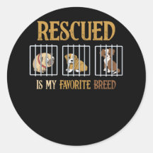 Rescued Is My Favourite Breed Animal Dog Lover