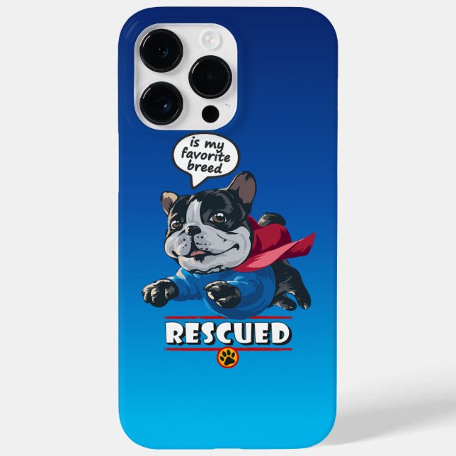 Rescued is my favourite breed | Case-Mate iPhone case (Back)