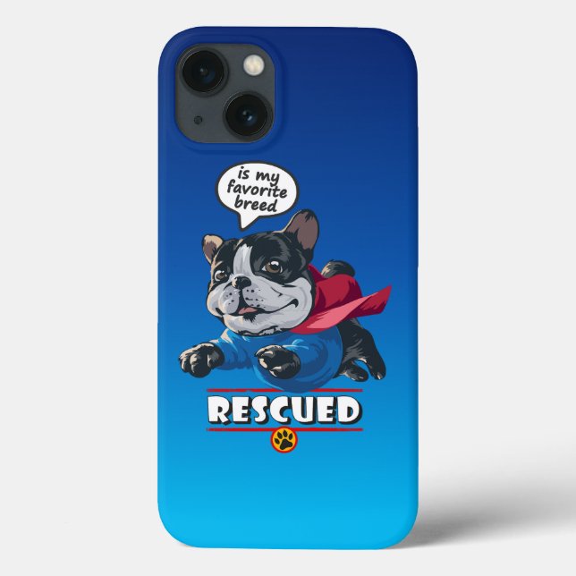 Rescued is my favourite breed | Case-Mate iPhone case (Back)