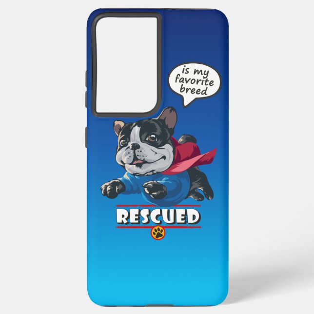 Rescued is my favourite breed | samsung galaxy s21 ultra case (Back)