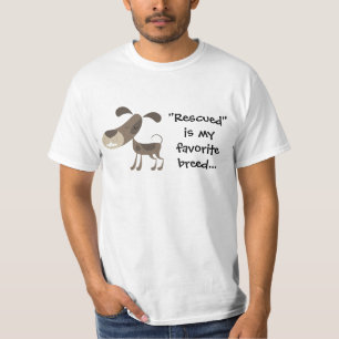 "Rescued" is my favourite breed tee