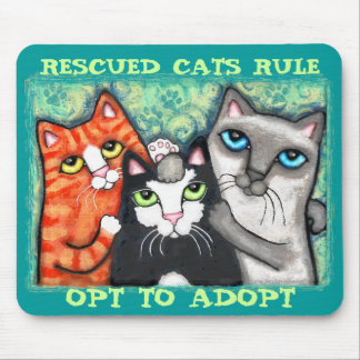 Rescued / Shelter Cat's Mouse Pad