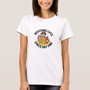 Rescuing Cats Since Day One T-Shirt