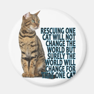 RESCUING ONE CAT WILL NOT CHANGE THE WORLD BUT SUR MAGNET