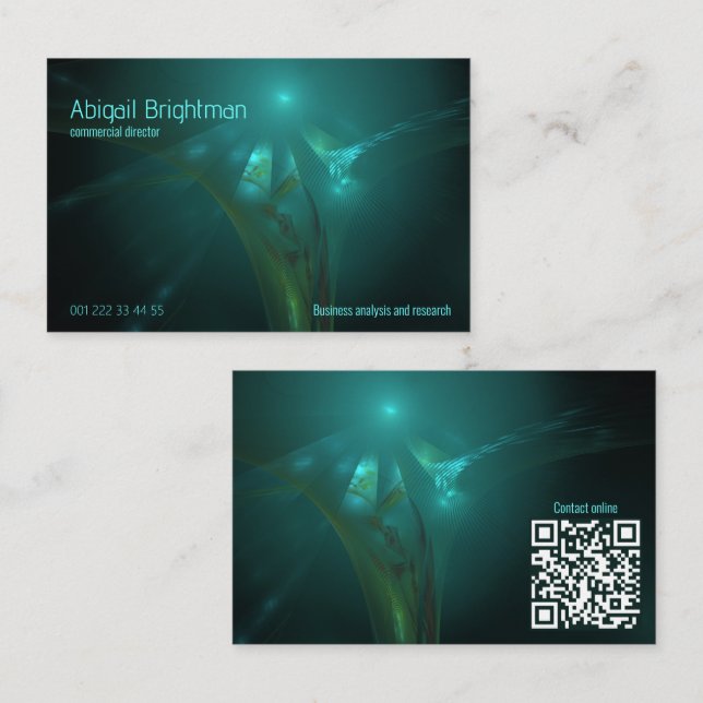 Research and development business card (Front/Back)