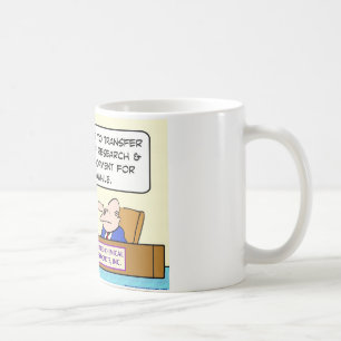 research development explosion coffee mug
