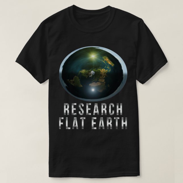Research Flat Earth Essential Essential Classic TS T-Shirt (Design Front)
