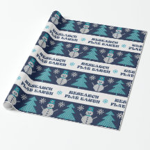 RESEARCH FLAT EARTH XMAS Gifts Wrapping Paper v.2