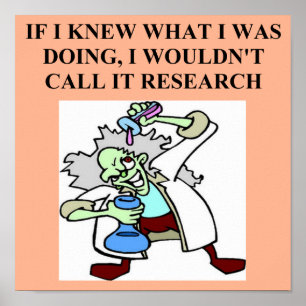 research  joke poster