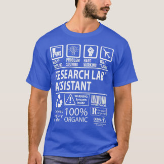 Research Lab Assistant MultiTasking Certified Job  T-Shirt