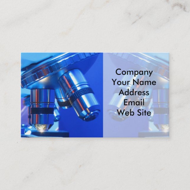 Research Microscope Business Card (Front)