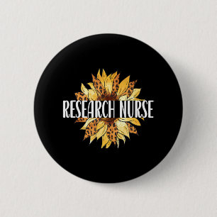Research Nurse Appreciation Flower Clinical 6 Cm Round Badge