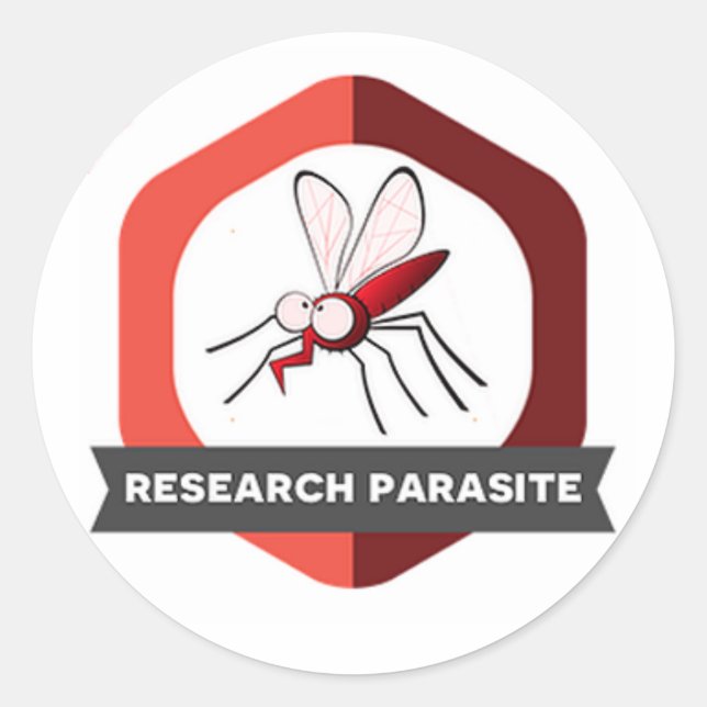 Research Parasite Sticker Badge (Front)