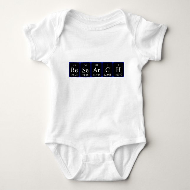Research periodic table name shirt (Front)