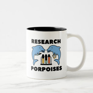 Research Porpoises Two-Tone Coffee Mug