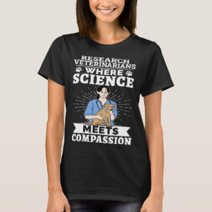 Research Veterinarians Where Science Meets Compass T-Shirt