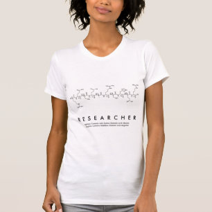 Researcher peptide word shirt F