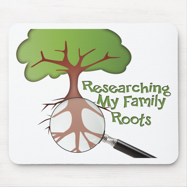 Researching my Family Roots Mouse Pad (Front)
