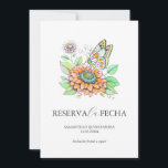 Reserva la Fecha Quinceañeras Mariposas Save The Date<br><div class="desc">Anuncia el comienzo de un viaje memorable con nuestras tarjetas de "Reserva la Fecha" para Quinceañeras. Elaboradas con elegancia y estilo, esta opción establece el tono perfecto para tu próxima celebración. Diseñadas con la esencia de la tradición y el encanto, nuestras tarjetas de "Reserva la Fecha" para Quinceañeras capturan la...</div>