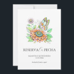 Reserva la Fecha Quinceañeras Mariposas Save The Date<br><div class="desc">Anuncia el comienzo de un viaje memorable con nuestras tarjetas de "Reserva la Fecha" para Quinceañeras. Elaboradas con elegancia y estilo, esta opción establece el tono perfecto para tu próxima celebración. Diseñadas con la esencia de la tradición y el encanto, nuestras tarjetas de "Reserva la Fecha" para Quinceañeras capturan la...</div>