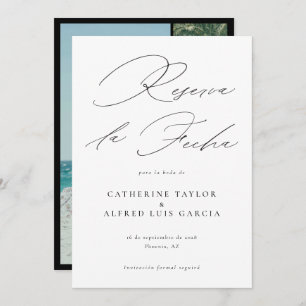 Reserva La Fecha Spanish Language Photo Wedding Save The Date