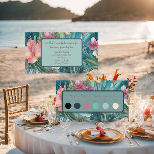 Reservation Information and Colour Code Enclosure Card