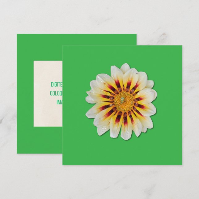 Reserve Data Green Flor Minimalist Card (Front/Back)