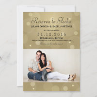 Reserve Married Date Announcement Targeta Photo