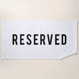 Reserved Beach Towel