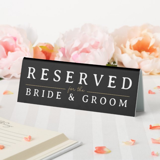 Reserved black white gold crown wedding sign (In SItu (Wedding))