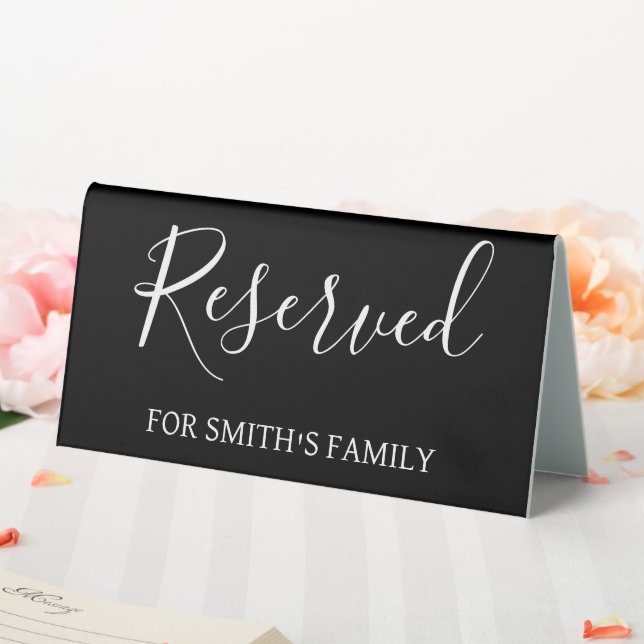 Reserved Family Wedding Table Sign (In SItu (Wedding))
