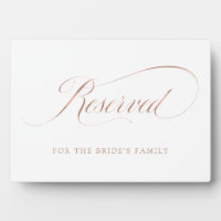 Reserved | Faux Rose Gold Ornate Script Wedding