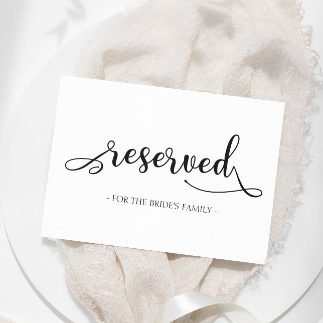Reserved for Black Simple Wedding Sign (Creator Uploaded)