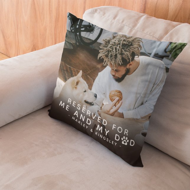 'Reserved for Me & My Dad' 2 x Photo Cushion (Creator Uploaded)