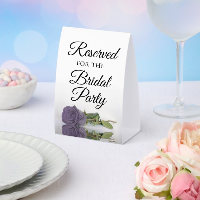 Reserved for the Bridal Party Dusty Purple Rose (Insitu(Wedding))