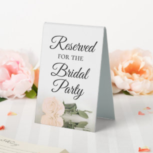 Reserved for the Bridal Party Elegant Peach Rose