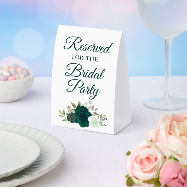 Reserved for the Bridal Party Emerald Green Roses (Insitu(Wedding))
