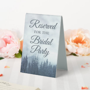 Reserved for the Bridal Party Misty Blue Pines