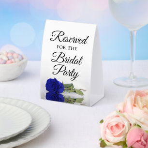 Reserved for the Bridal Party Royal Blue Rose