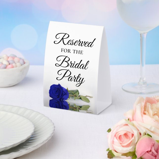 Reserved for the Bridal Party Royal Blue Rose (Insitu(Wedding))