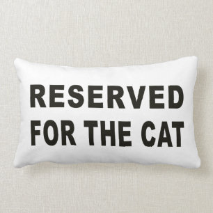 Reserved For The Cat Lumbar Cushion
