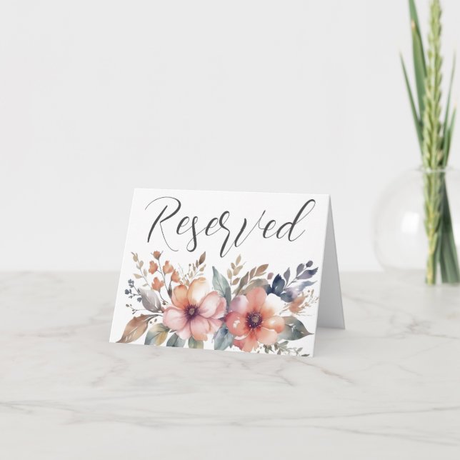 reserved note card tent sign (Front)
