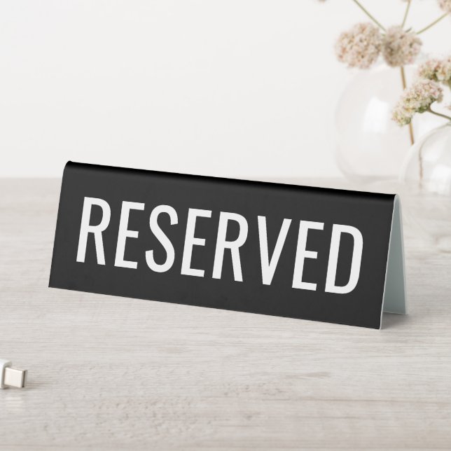 Reserved or custom text black tabletop (In SItu (Table))