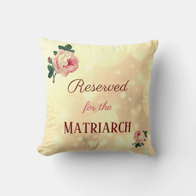 Reserved Roses Matriarch Mother Cushion (Front)