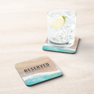 Reserved sea and sand gift summer holiday beach to coaster