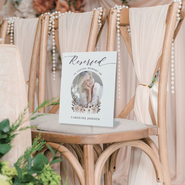 Reserved Seat In Loving Memory of Pedestal Sign (Creator Uploaded)