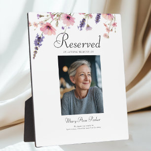 Reserved Seat - Photo Memorial Wedding Plaque