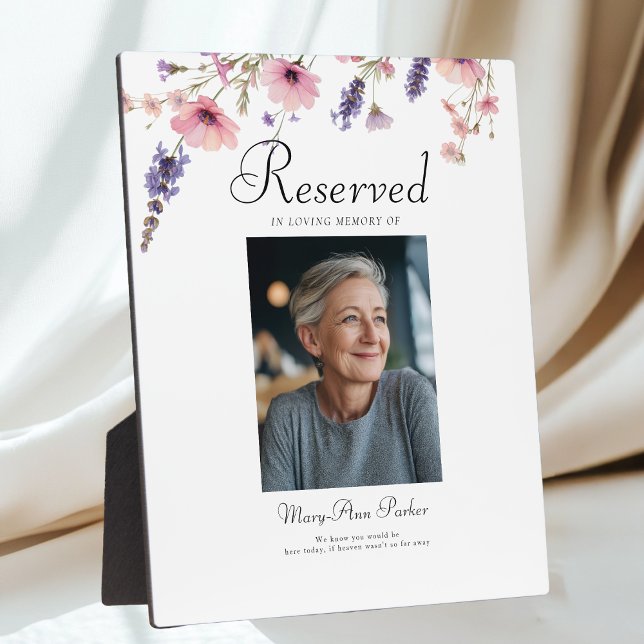 Reserved Seat - Photo Memorial Wedding  Plaque (Reserved Seat - Photo Memorial Wedding Plaque)