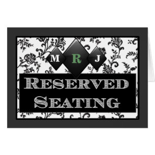 Reserved Seating Sign Card